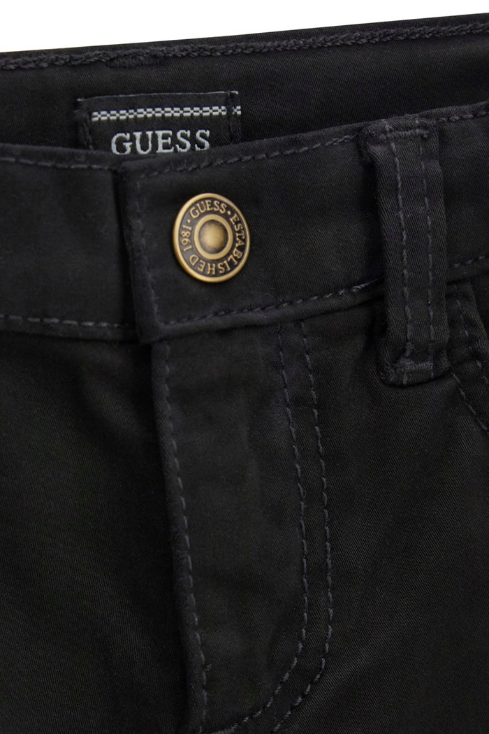 Chłopiec Guess Spodnie dziecięce bawełniane z elastanem N6BB07.W4127.9BY2 czarny