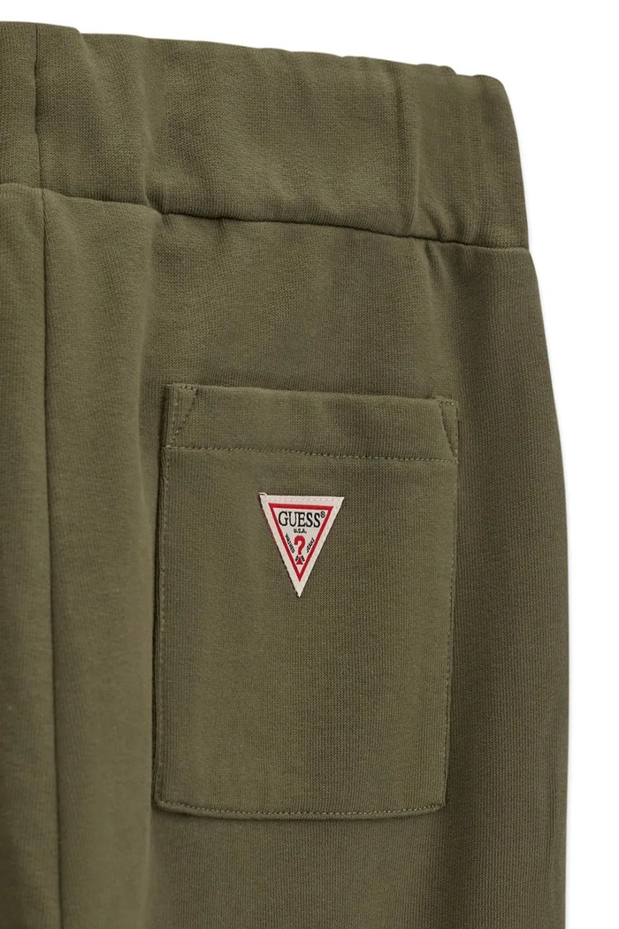 Chłopiec Guess Spodnie dresowe dziecięce bawełniane L6BB13.K8107.9BY2 zielony