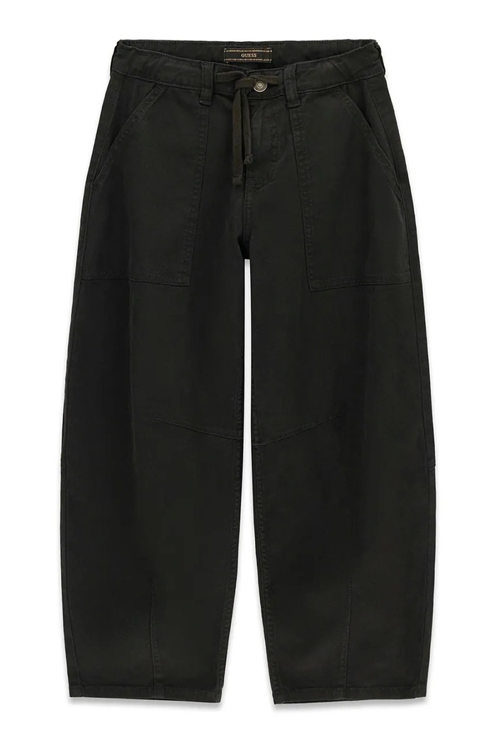 Guess Spodnie dziecięce bawełniane czarny L6BB09.W4094.9BY2