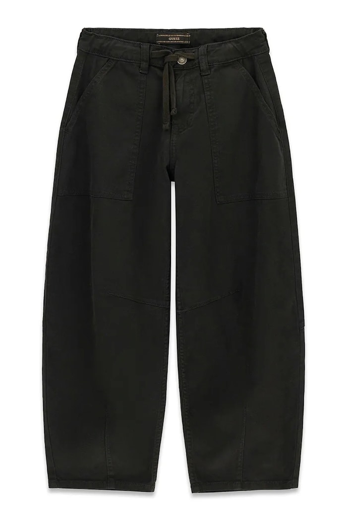 Guess Spodnie dziecięce bawełniane czarny L6BB09.W4094.9BY2