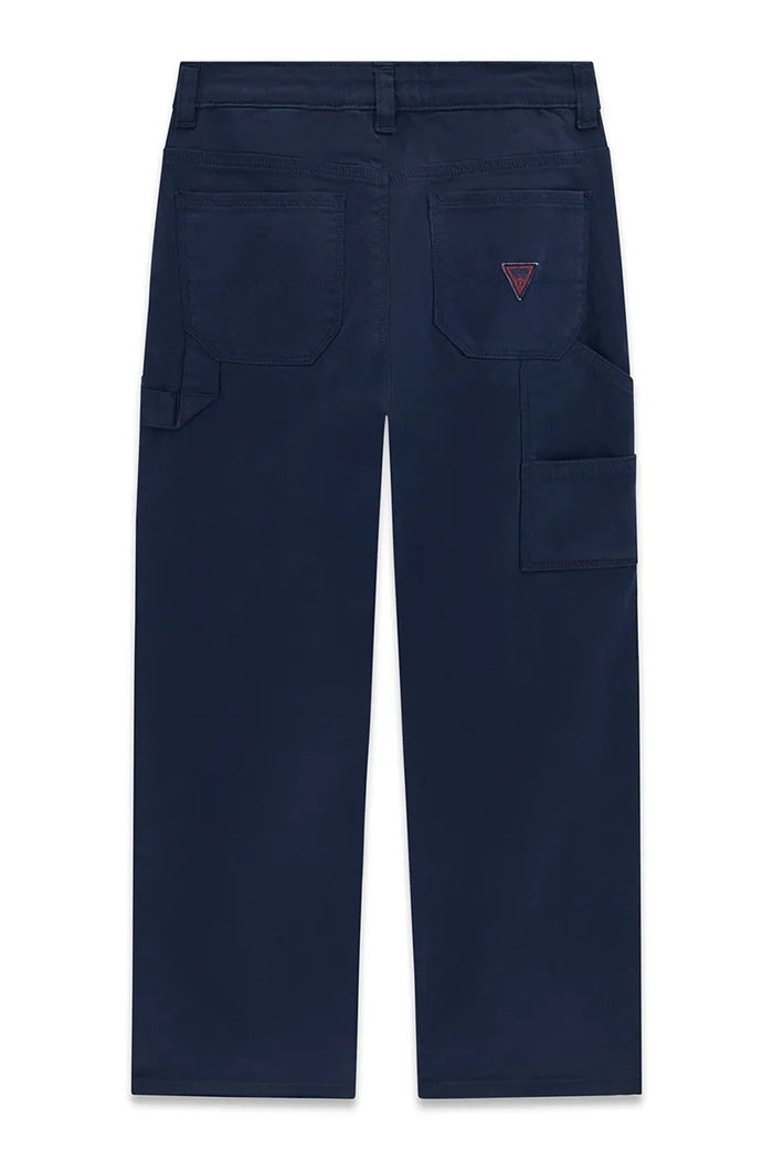 Guess Spodnie carpenter dziecięce bawełniane z elastanem L6BB06.W4090.9BY2 granatowy AW26