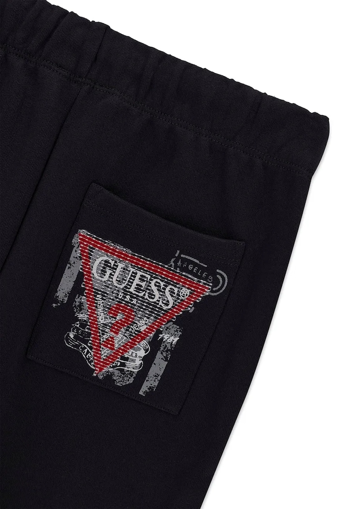 Chłopiec Guess Spodnie dresowe dziecięce bawełniane L6BB04.K6069.9BY2 czarny