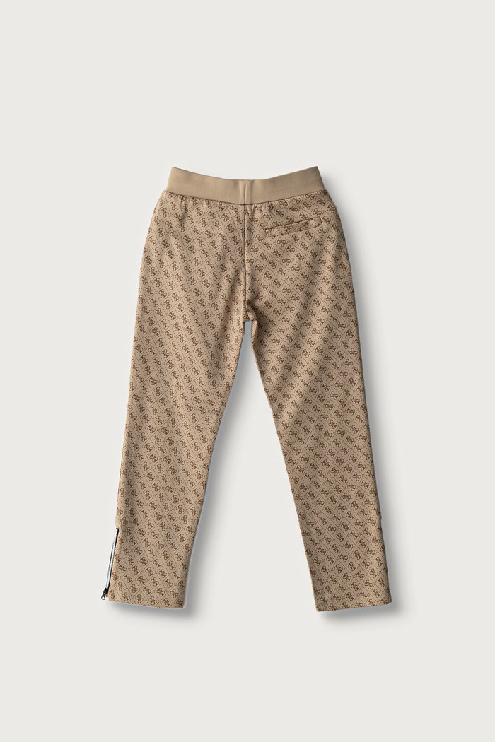 Guess spodnie dresowe dziecięce L4YQ18.K7122.9BY2 beżowy AW26