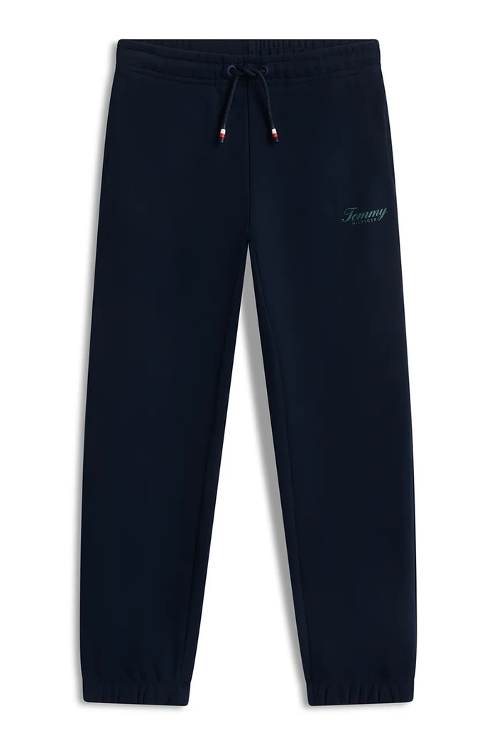 Tommy Hilfiger Spodnie dresowe dziecięce z bawełną KB0KB10657.9BY2 granatowy AW26