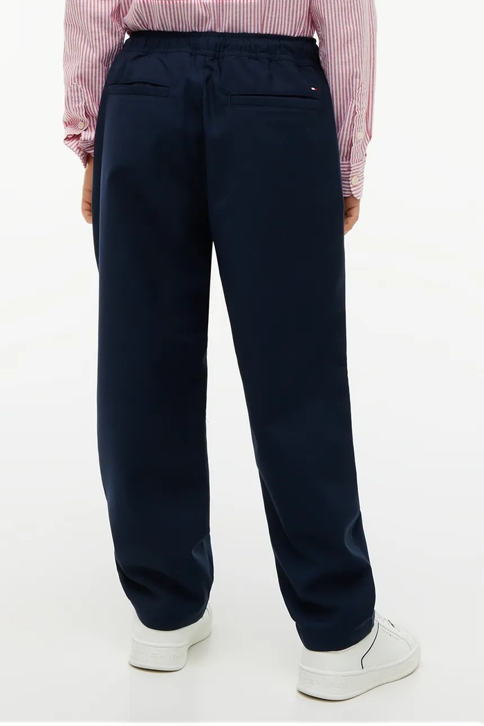 Tommy Hilfiger Spodnie dziecięce KB0KB10671.128.176.9BY2 granatowy AW26