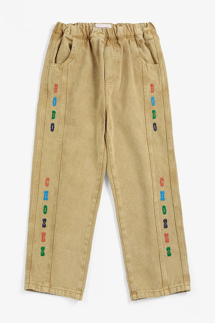 Bobo Choses τζιν relaxed fit παιδικά 226AC072 μπεζ AW26