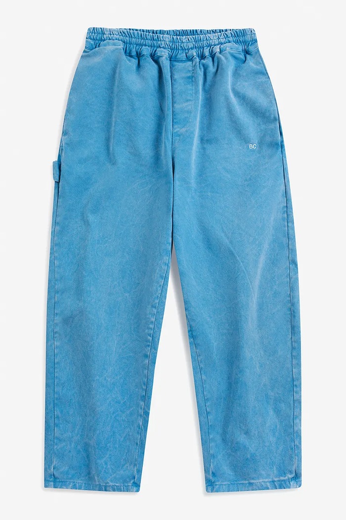 Bobo Choses donji dio trenirke za djecu od pamuka s elastanom 226AC067 plava AW26