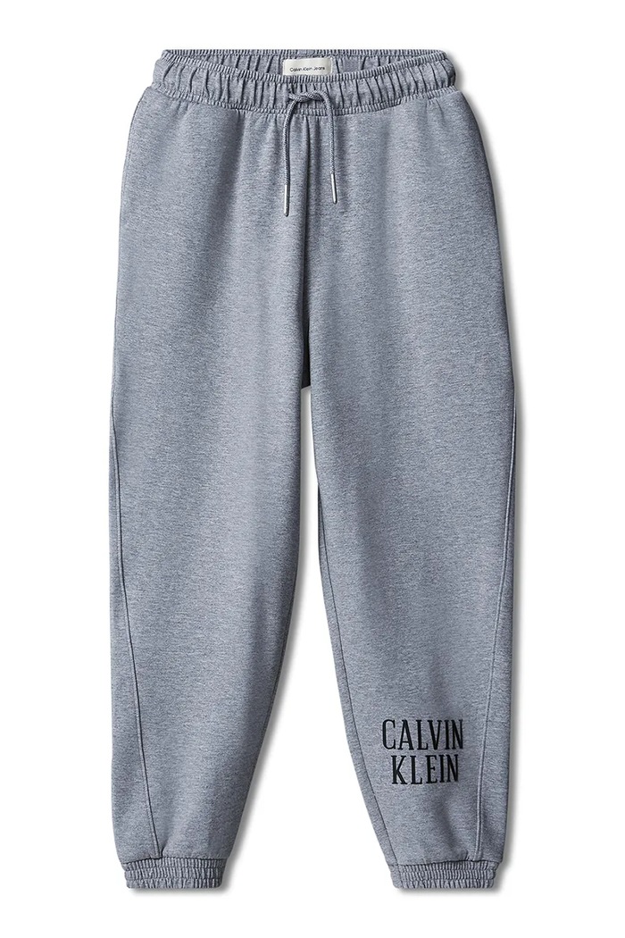 Calvin Klein Jeans Spodnie dresowe dziecięce z bawełną LVCKFJC29B.9BY2 szary AW26