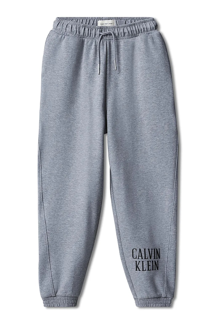 Calvin Klein Jeans Spodnie dresowe dziecięce z bawełną LVCKFJC29B.9BY2 szary AW26