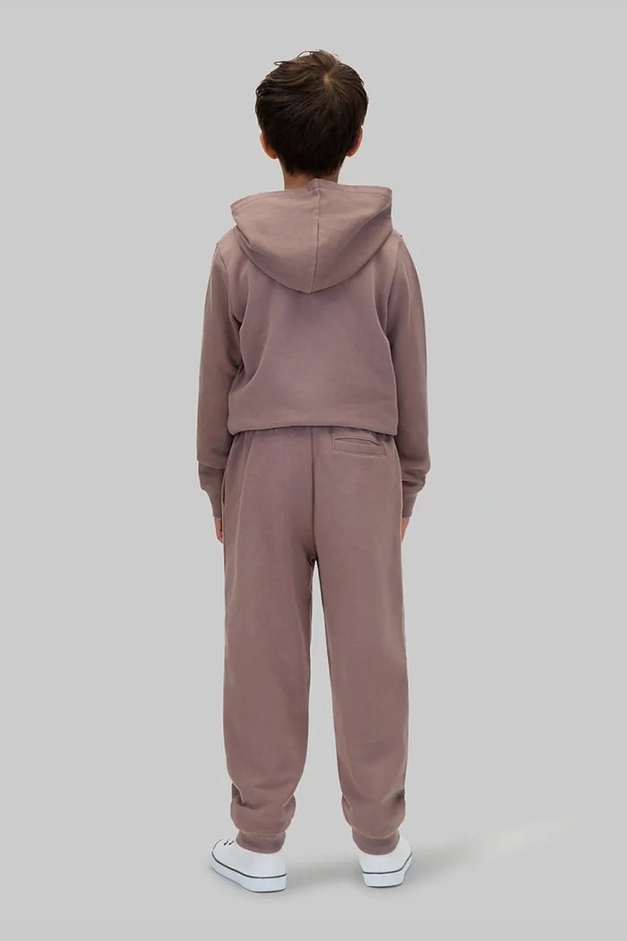 Calvin Klein Jeans spodnie dresowe dziecięce bawełniane brązowy LVCKTJC42B.9BY2