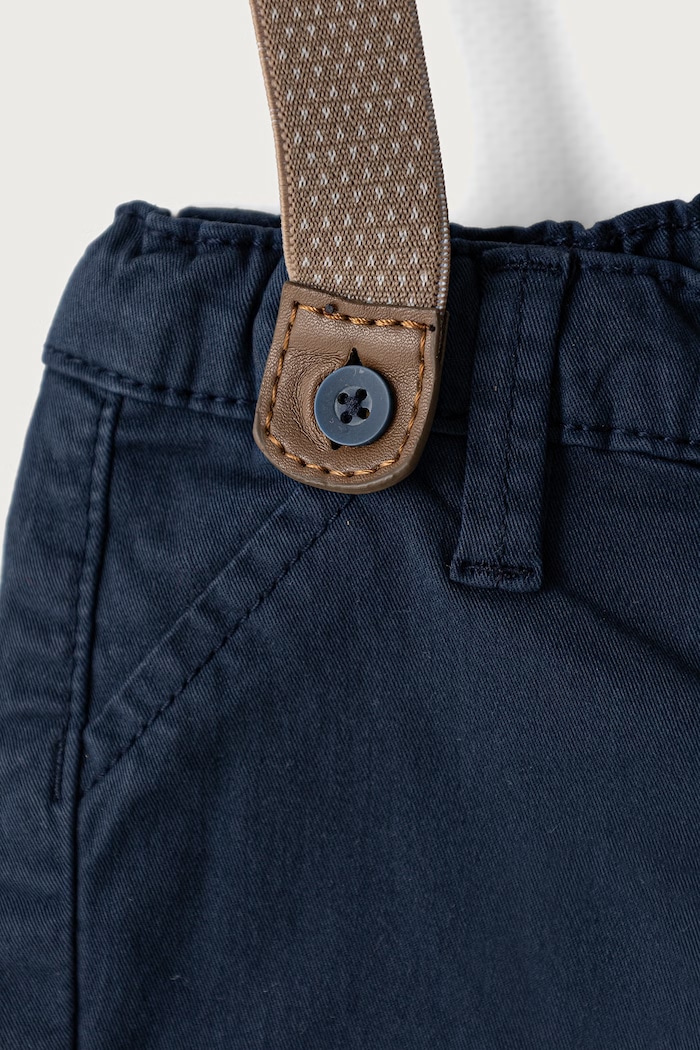 Хлопчик Mayoral Newborn Штани chinos для немовлят з бавовною 2504.1K.Newborn.9BY2 темно-синій