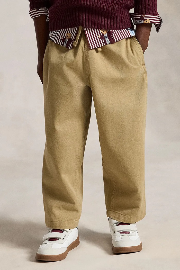 Hlače za djecu od pamuka Polo Ralph Lauren 322B27254002 smeđa