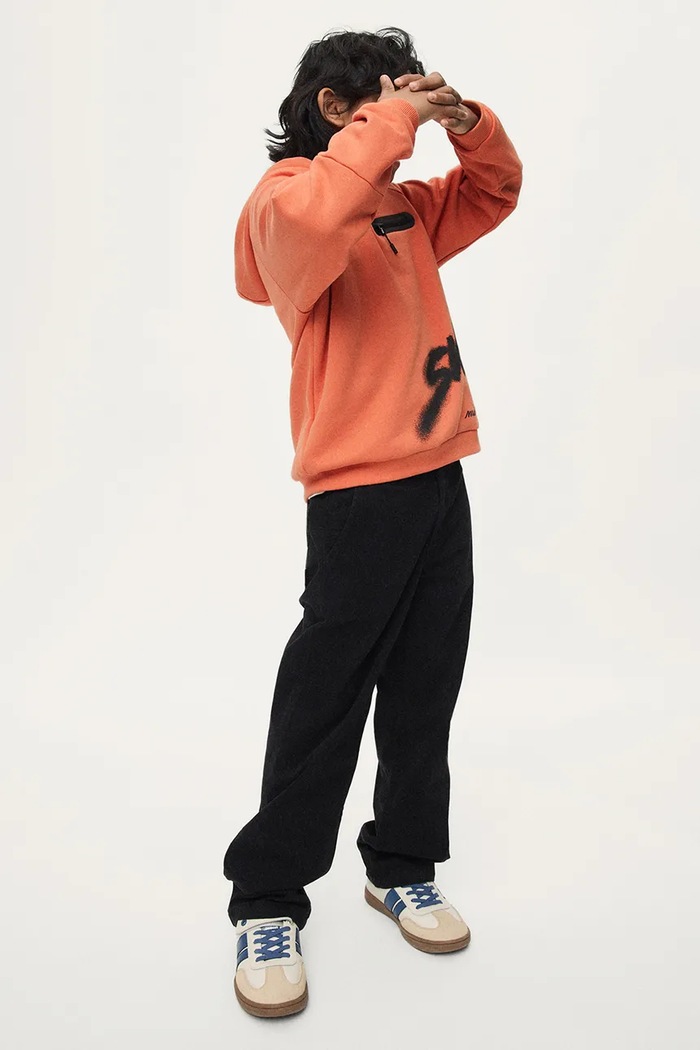 Mayoral Штани wide leg дитячі бавовняні з еластаном чорний 7512.7E.Junior.9BY2
