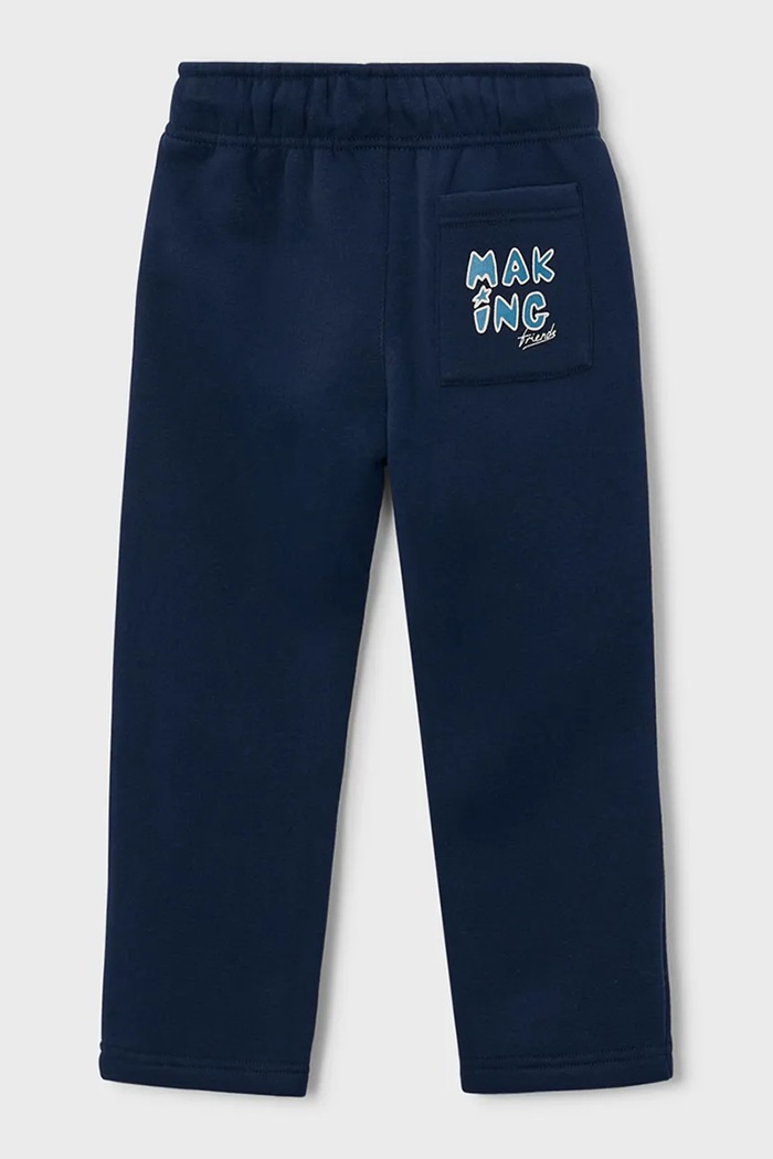Mayoral Spodnie dresowe dziecięce z bawełną 4517.5J.Mini.9BY2 granatowy AW26