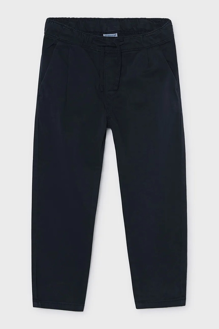 Mayoral Spodnie chinos dziecięce bawełniane z elastanem chinosy jogger granatowy 4512.5G.Mini.9BY2