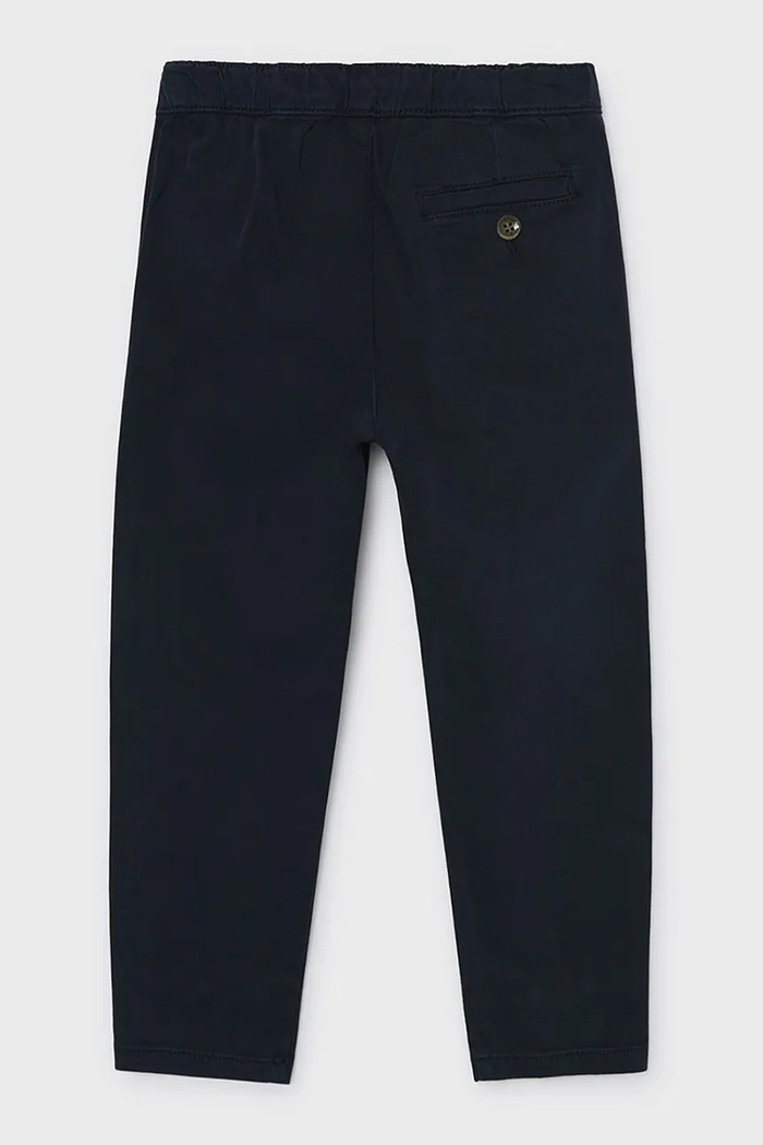 Mayoral Spodnie chinos dziecięce bawełniane z elastanem chinosy jogger 4512.5G.Mini.9BY2 granatowy AW26