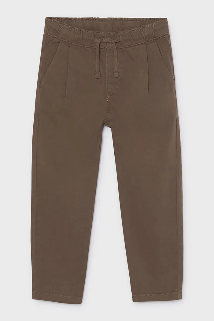 Mayoral hlače chinos za djecu od pamuka s elastanom chinosy jogger 4512.5G.Mini.9BY2 smeđa AW26