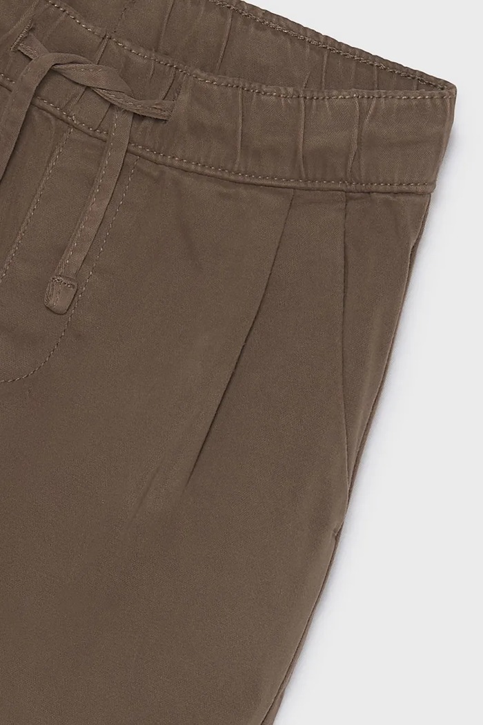 Mayoral hlače chinos za djecu od pamuka s elastanom chinosy jogger smeđa 4512.5G.Mini.9BY2