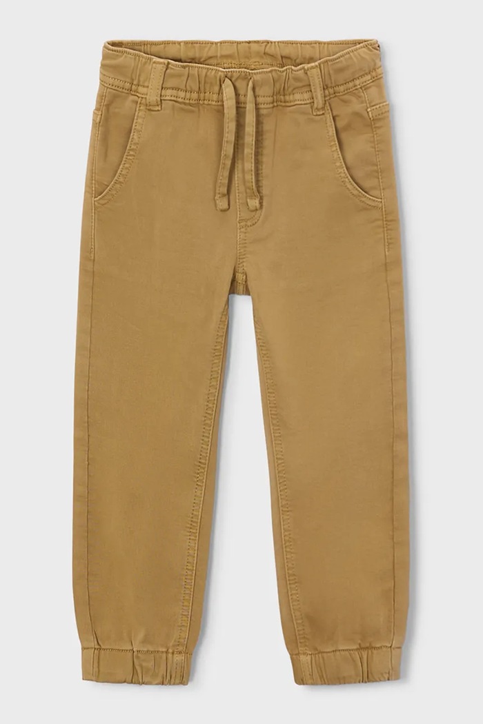 Mayoral панталон за деца с памук jogger soft 4511.5F.Mini.9BY2 кафяв AW26