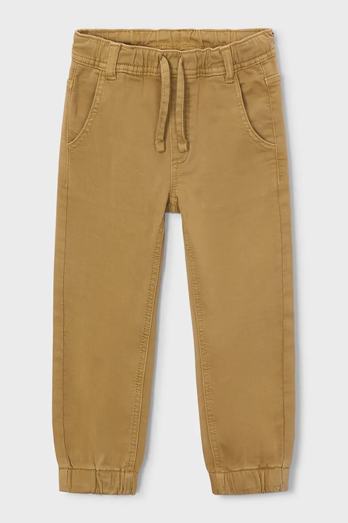 Mayoral панталон за деца с памук jogger soft 4511.5F.Mini.9BY2 кафяв AW26