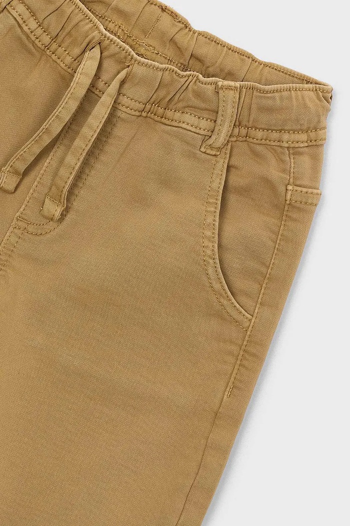 Mayoral панталон за деца с памук jogger soft кафяв 4511.5F.Mini.9BY2