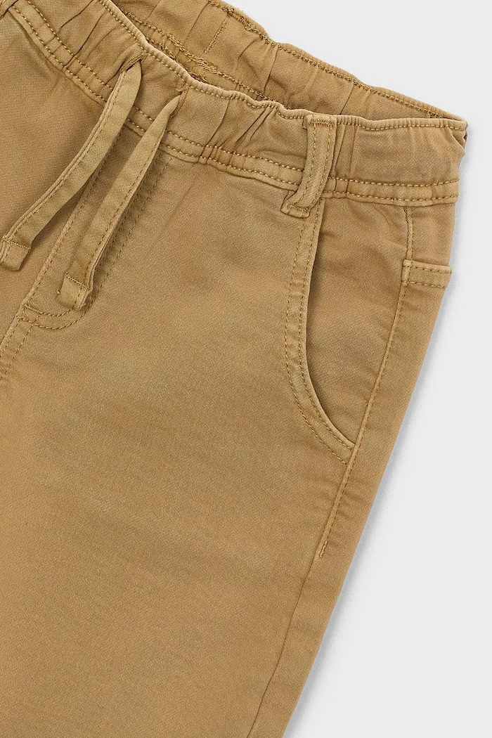 Mayoral панталон за деца с памук jogger soft кафяв 4511.5F.Mini.9BY2