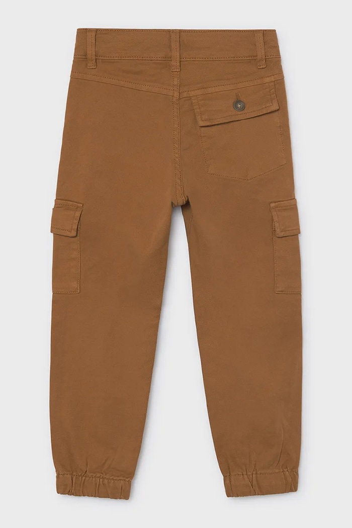 Mayoral Boyfriend kalhoty dětské bavlněné s elastanem 4509.5E.Mini.9BY2 hnědá AW26