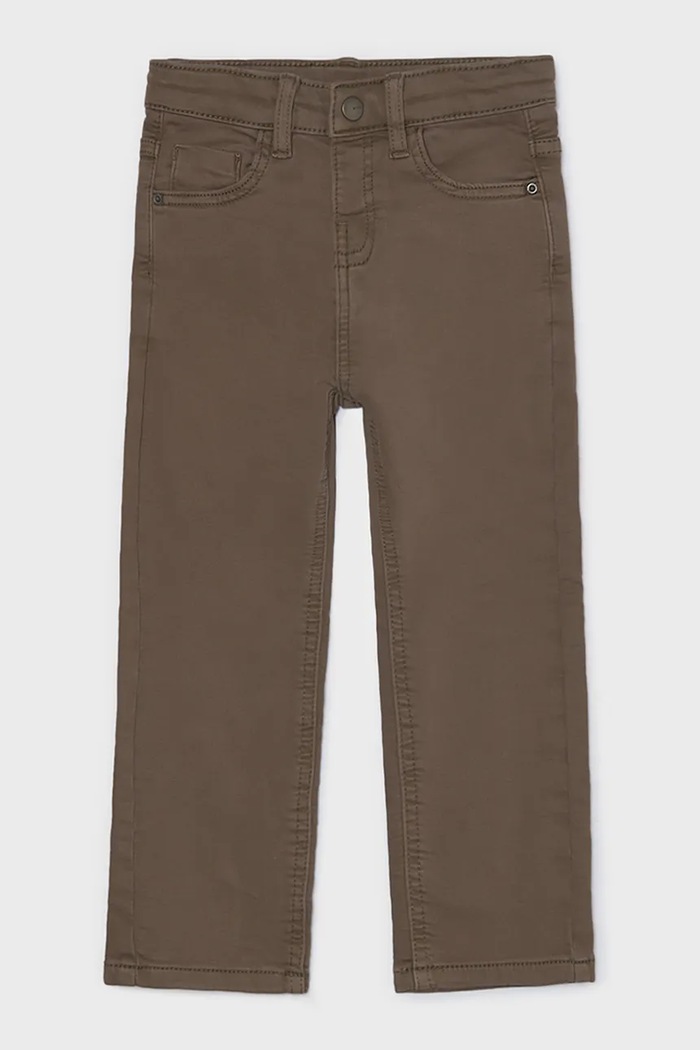 Mayoral стандартен панталон за деца с памук soft regular fit кафяв 4504.5B.Mini.9BY2