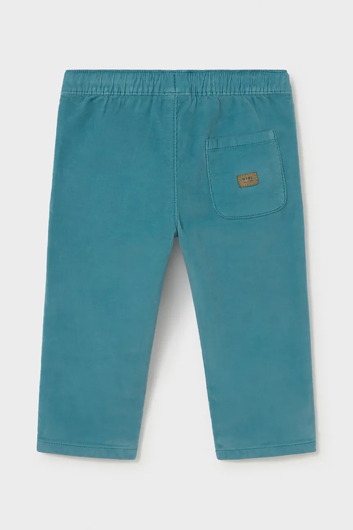 Mayoral Spodnie joggery dziecięce bawełniane z elastanem 2546.3D.Baby.9BY2 turkusowy AW26