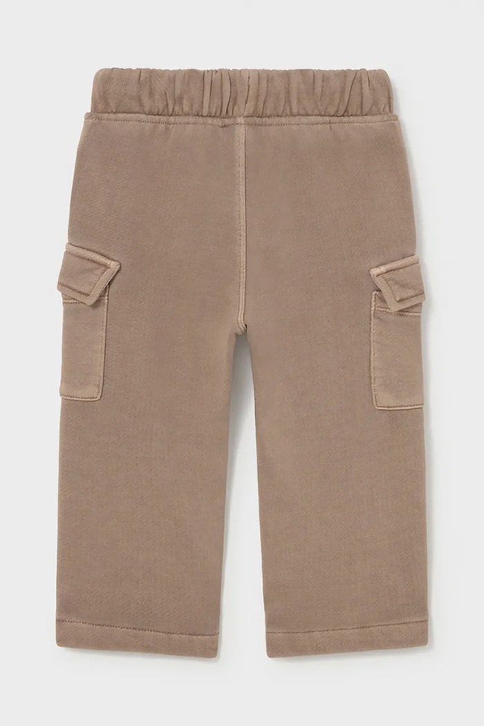 Băieți Mayoral pantaloni cargo pentru copii din bumbac 2544.3D.Baby.9BY2 maro