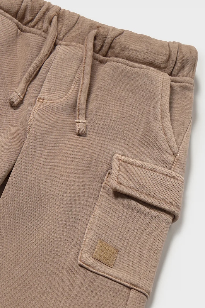 Mayoral pantaloni cargo pentru copii din bumbac maro 2544.3D.Baby.9BY2