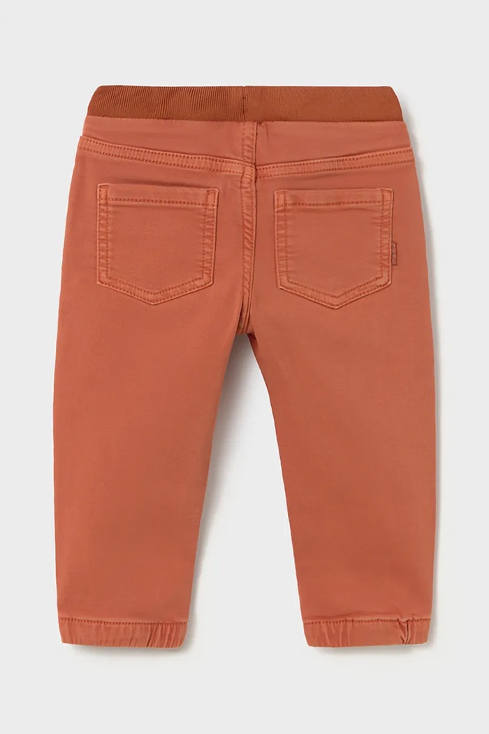 Mayoral Штани дитячі з бавовною jogger serża soft 2541.3B.Baby.9BY2 помаранчевий AW26