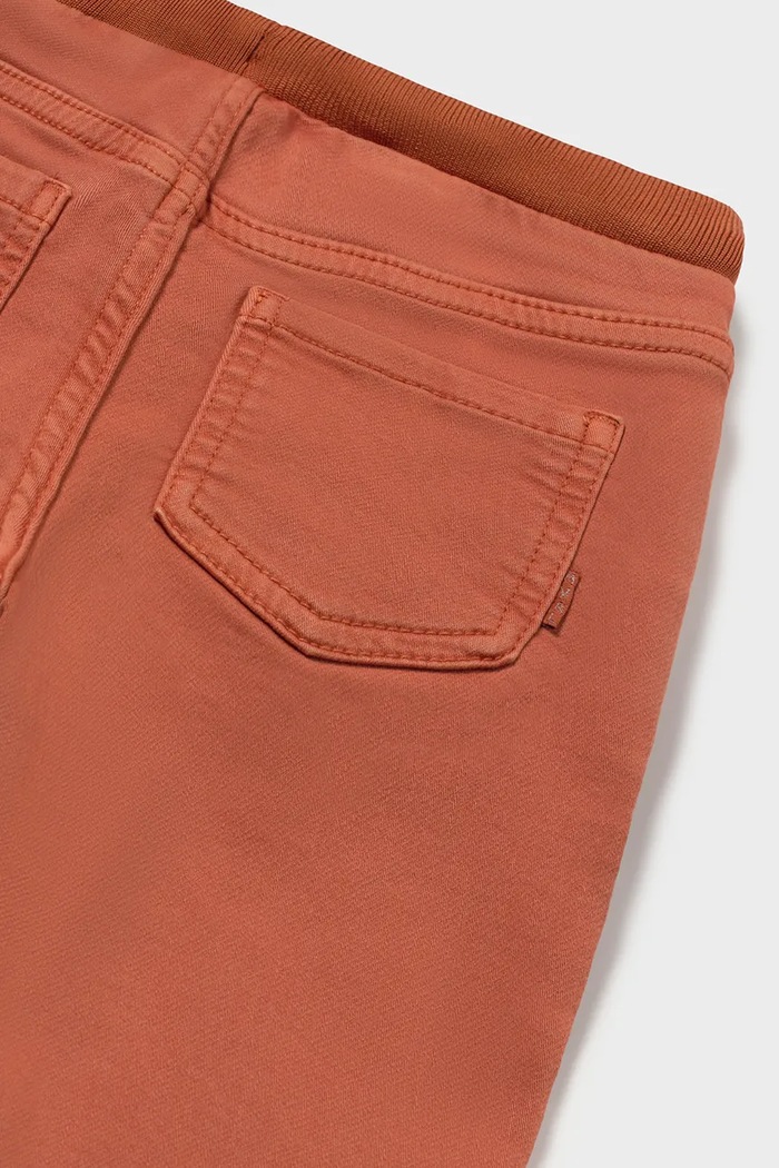 Хлопчик Mayoral Штани дитячі з бавовною jogger serża soft 2541.3B.Baby.9BY2 помаранчевий