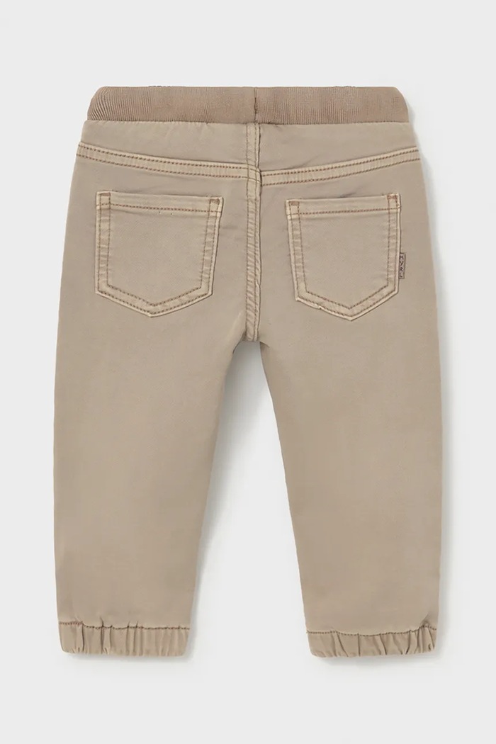 Момче Mayoral Панталон за деца с памук jogger serж soft 2541.3B.Baby.9BY2 бежов