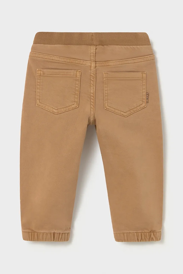 Mayoral hlače otroške z bombažem jogger serža soft 2541.3B.Baby.9BY2 rjava AW26