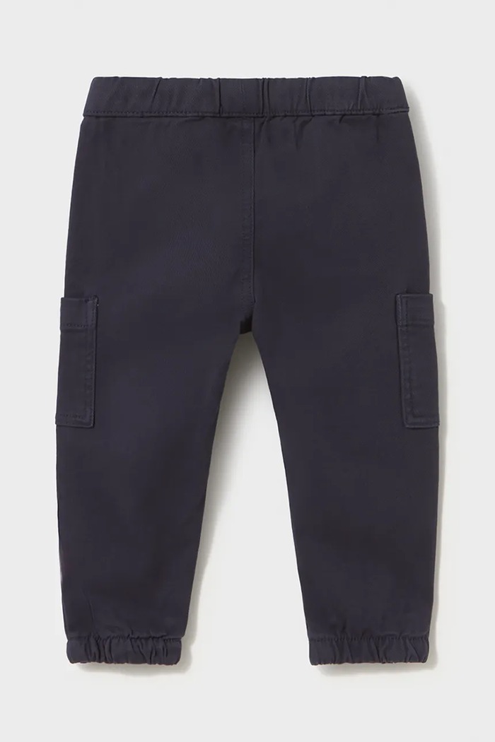 Mayoral Джоггеры для детей из хлопка с эластаном Joggery cargo 2539.3A.Baby.9BY2 тёмно-синий AW26