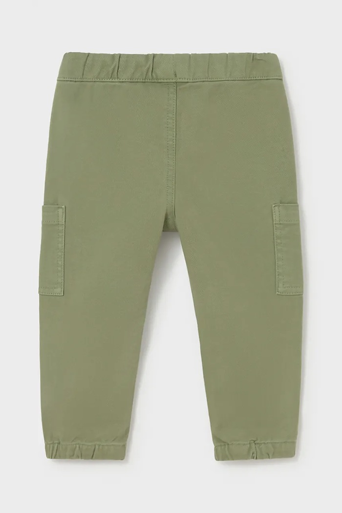 Dječaci Mayoral jogger hlače za djecu od pamuka s elastanom Joggery cargo 2539.3A.Baby.9BY2 zelena