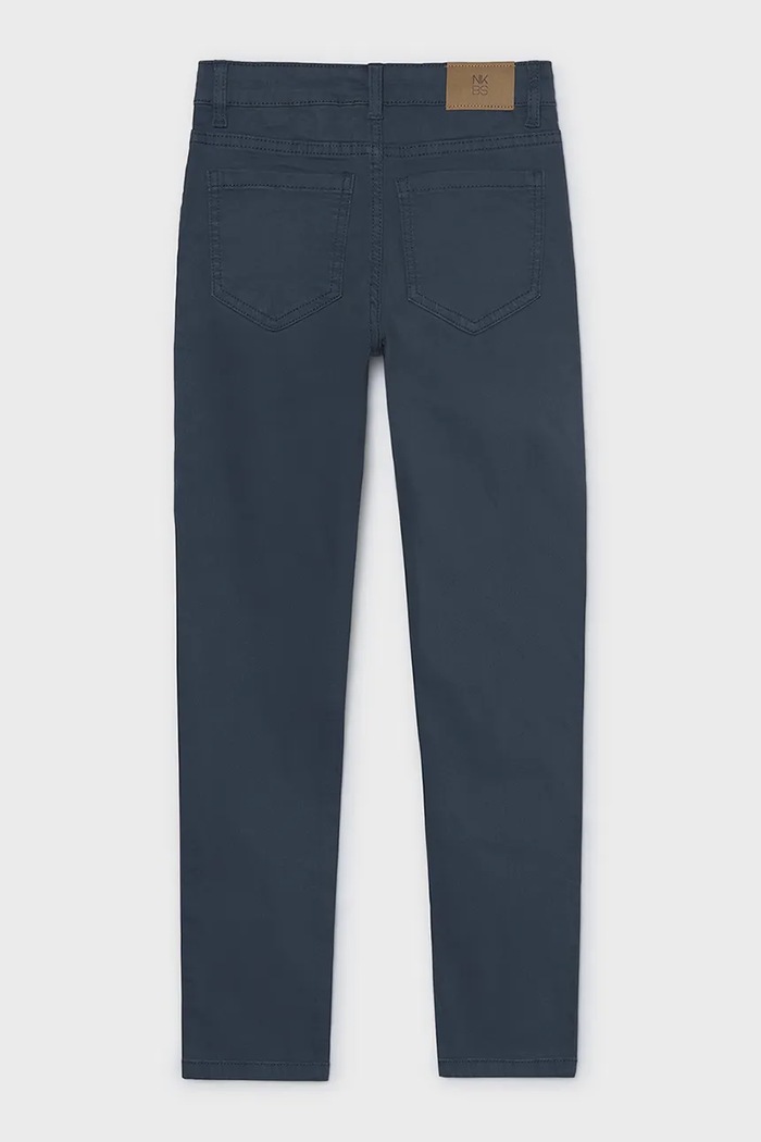 Mayoral Брюки regular для детей из хлопка с эластаном slim fit basic 582.7A.Junior.9BY2 тёмно-синий AW26