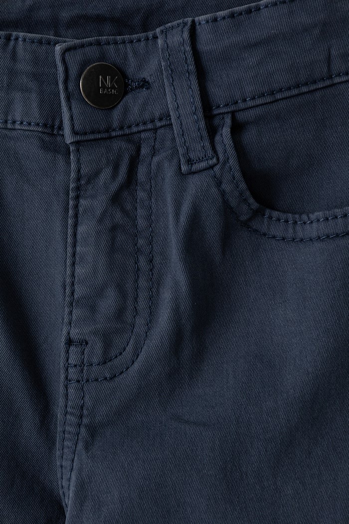 Fiú Mayoral Regular gyerek pamut elasztánnal slim fit basic 582.7A.Junior.9BY2 sötétkék