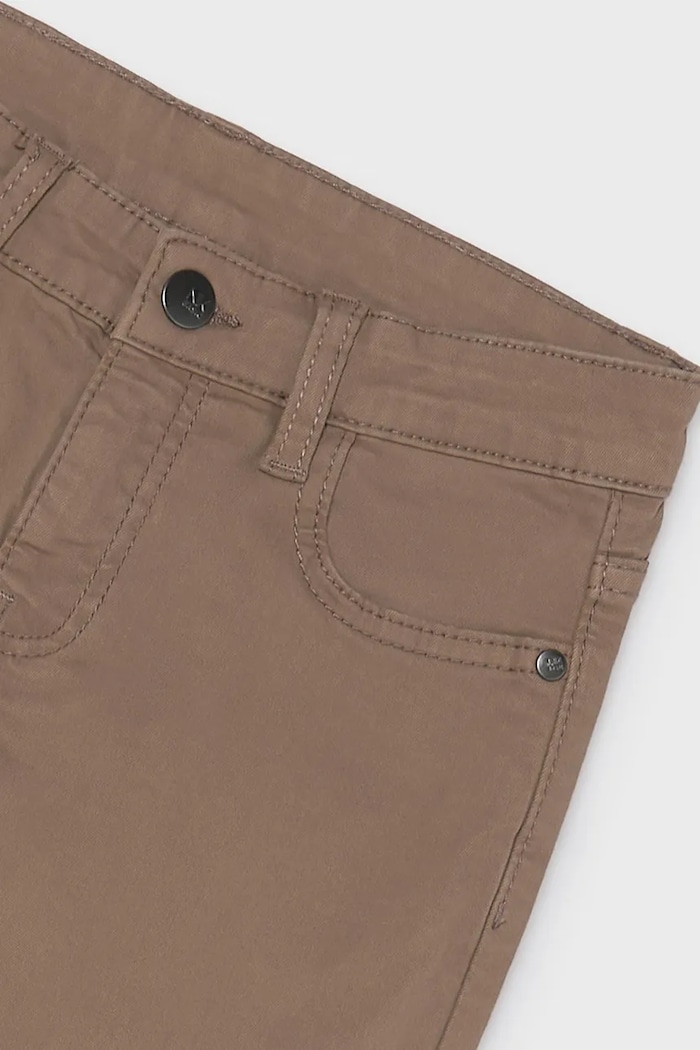 Момче Mayoral стандартен панталон за деца от памук с еластан slim fit basic 582.7A.Junior.9BY2 кафяв