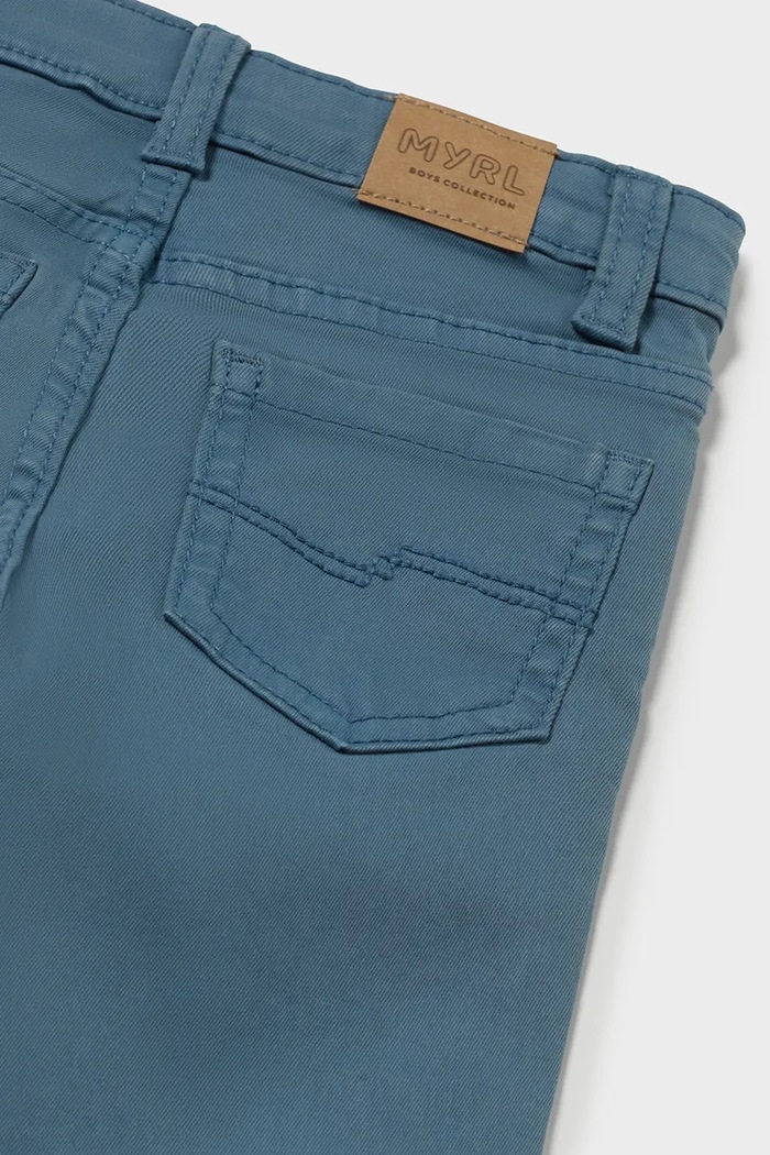 Chlapec Mayoral Nohavice slim fit detské bavlnené s elastanom 563.3D.Baby.9BY2 modrá