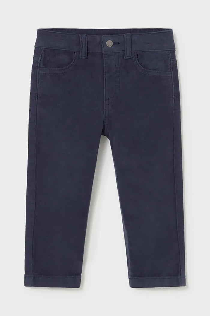 Mayoral pantaloni pentru copii din catifea reiată bleumarin 542.3D.Baby.9BY2