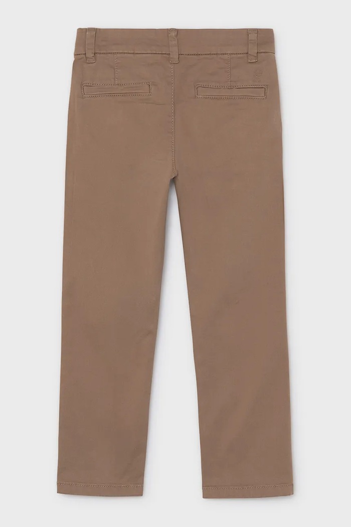 Mayoral kalhoty dětské bavlněné s elastanem 513.5H.Mini.9BY2 hnědá AW26