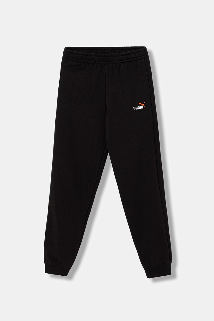 Puma спортивні штани дитячі з бавовною ESS 2 COLOR No. 1 Logo Sweatpants чорний 685824.9BY2
