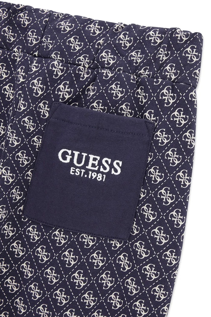 Guess spodnie dresowe dziecięce bawełniane granatowy L6YB07.K4094.9BY2