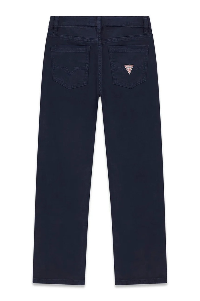 Chłopiec Guess spodnie straight dziecięce bawełniane z elastanem L6YB06.W2733.9BY2 granatowy