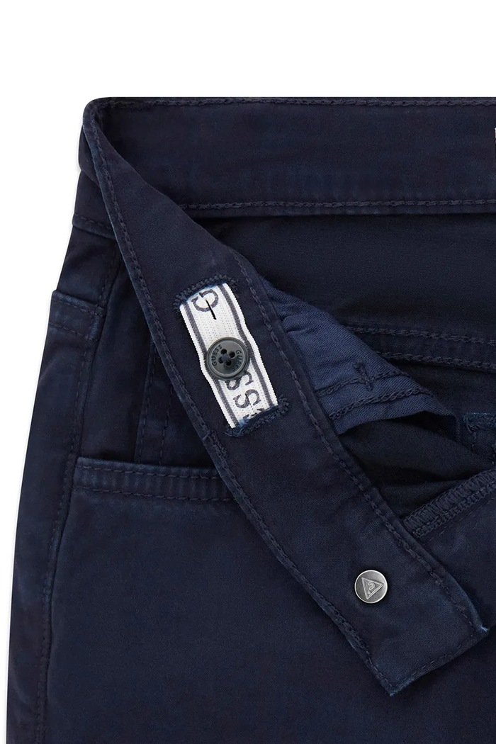 Guess spodnie straight dziecięce bawełniane z elastanem L6YB06.W2733.9BY2 granatowy