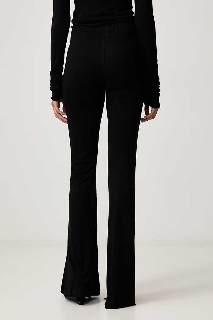 Odzież Rick Owens Lilies Spodnie damskie z wiskozy Carla LI02F2339.RV czarny