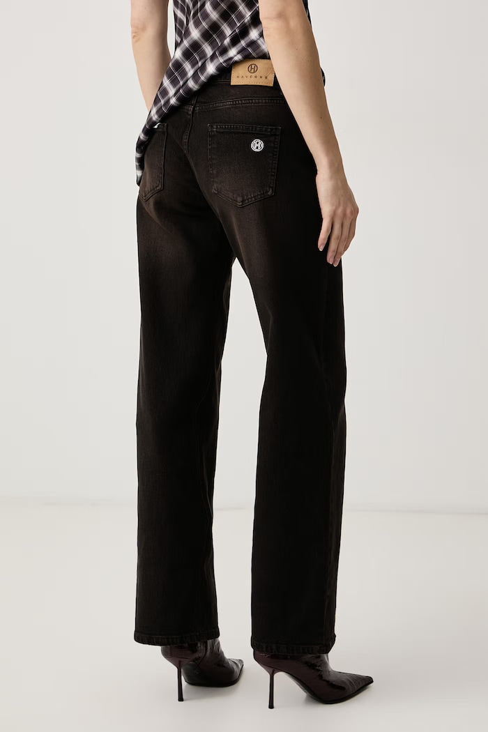 Odzież Haveone Jeansy straight damskie PFJ.R011 brązowy