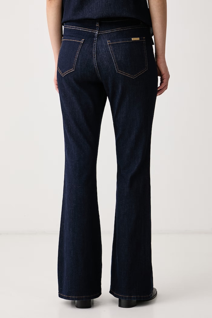 Odzież Joseph Ribkoff Jeansy flare damskie 264963 granatowy